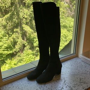 Size 6/36.5 Stuart Weitzman Gillian Suede Knee-High Boots